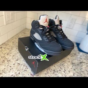 Air Jordan’s Retro 5 OG Metallic Black/Red/Silver.